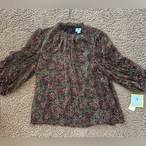 CeCe High Neck Blouse - Picture 3 of 10